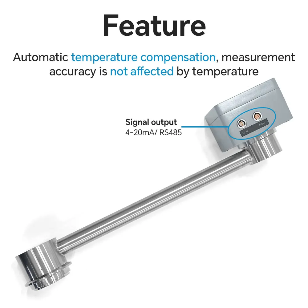 Industrial Brix 0-90% Sanitary Immersion Concentration Monitoring Analyzer In-tank Digital Brix Refractometer