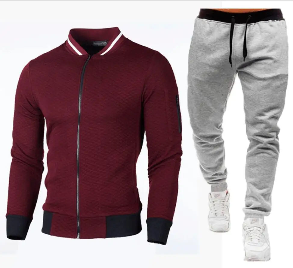 2023 Nieuwe Mannen Sets Lente Herfst Hoodies Sets Mannen Trainingspak Sportkleding Hoodies Sweatshirt + Joggingbroek 2 Stuks Kleding MY611