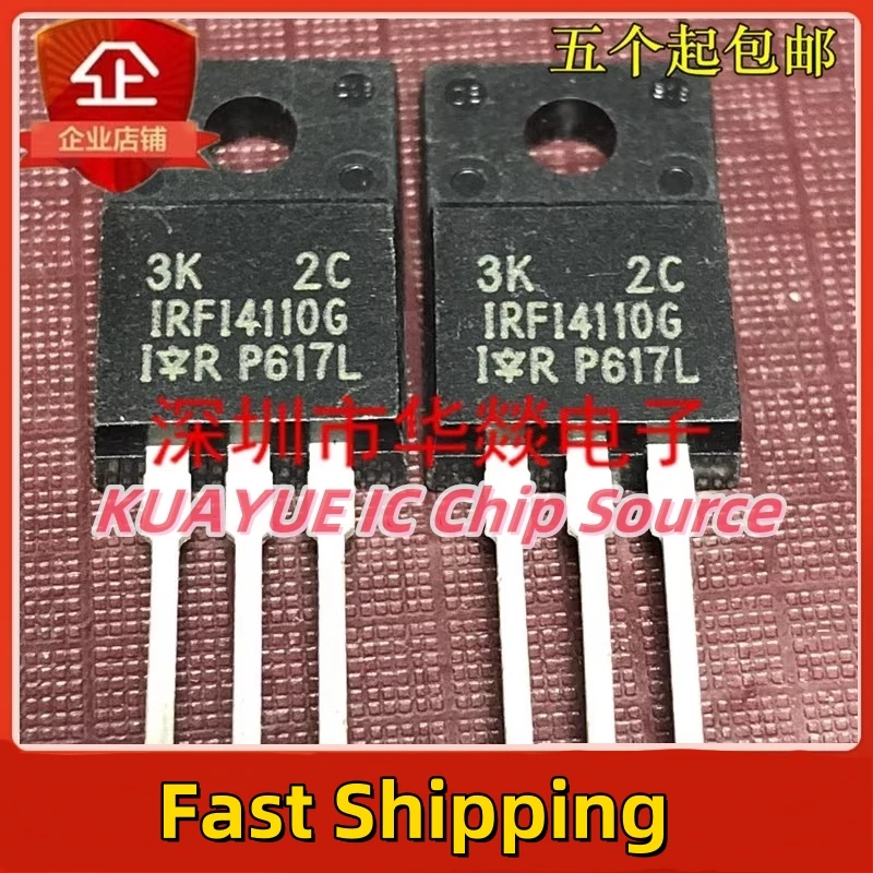 10PCS-30PCS/ IRFI4110G   TO-220F 100V  72A  Fast Shipping Quality Guarantee