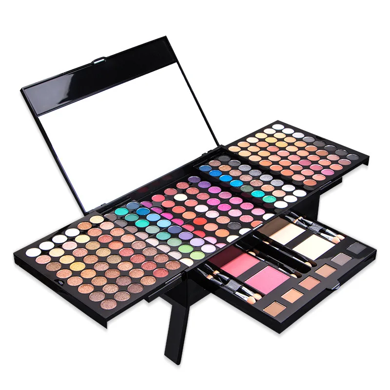 Kit de estuche de maquillaje de 194 colores, combinación de colores definitiva, juego de regalo de vacaciones, cosméticos, sombra de ojos, brillo de labios, paleta combinada de rubor