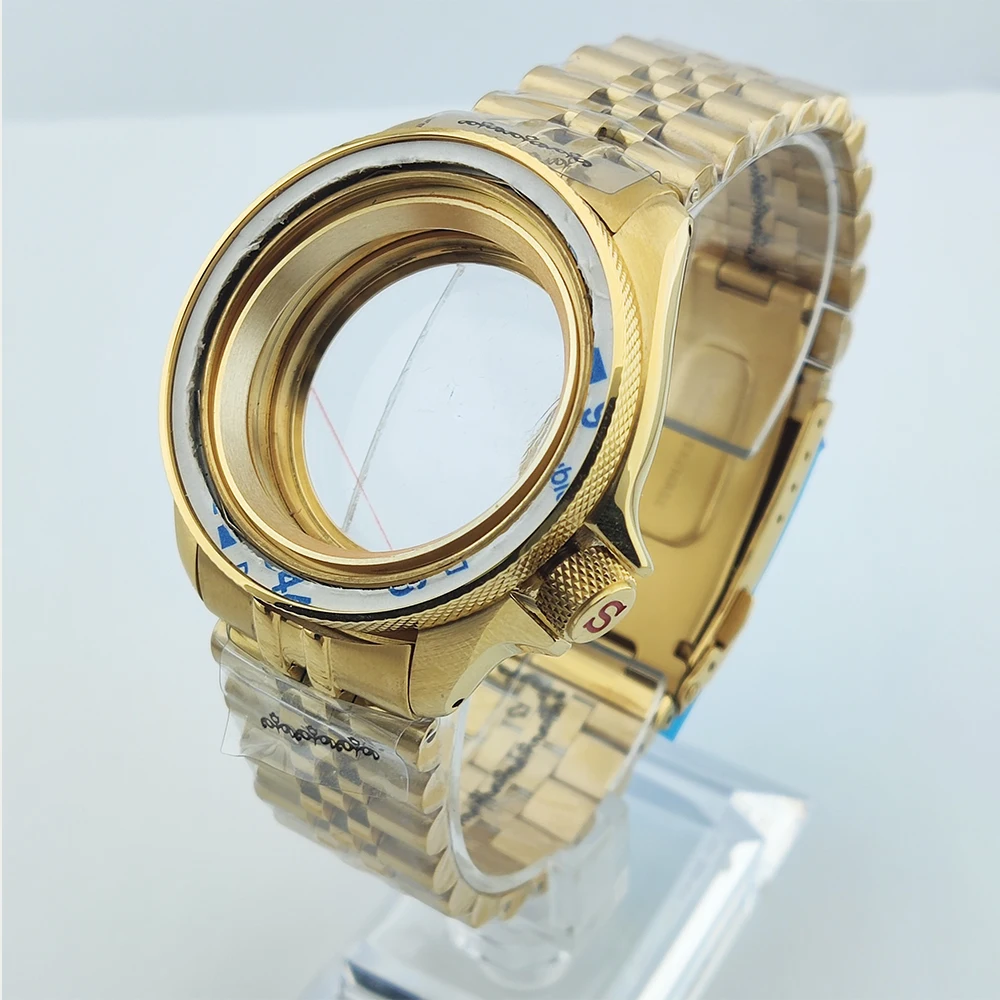 NH35 Case 40mm Watch Case and Strap Watch Parts Flat Sapphire Crystal Glass For NH35/NH36 Movement Waterproof ﻿ image 6