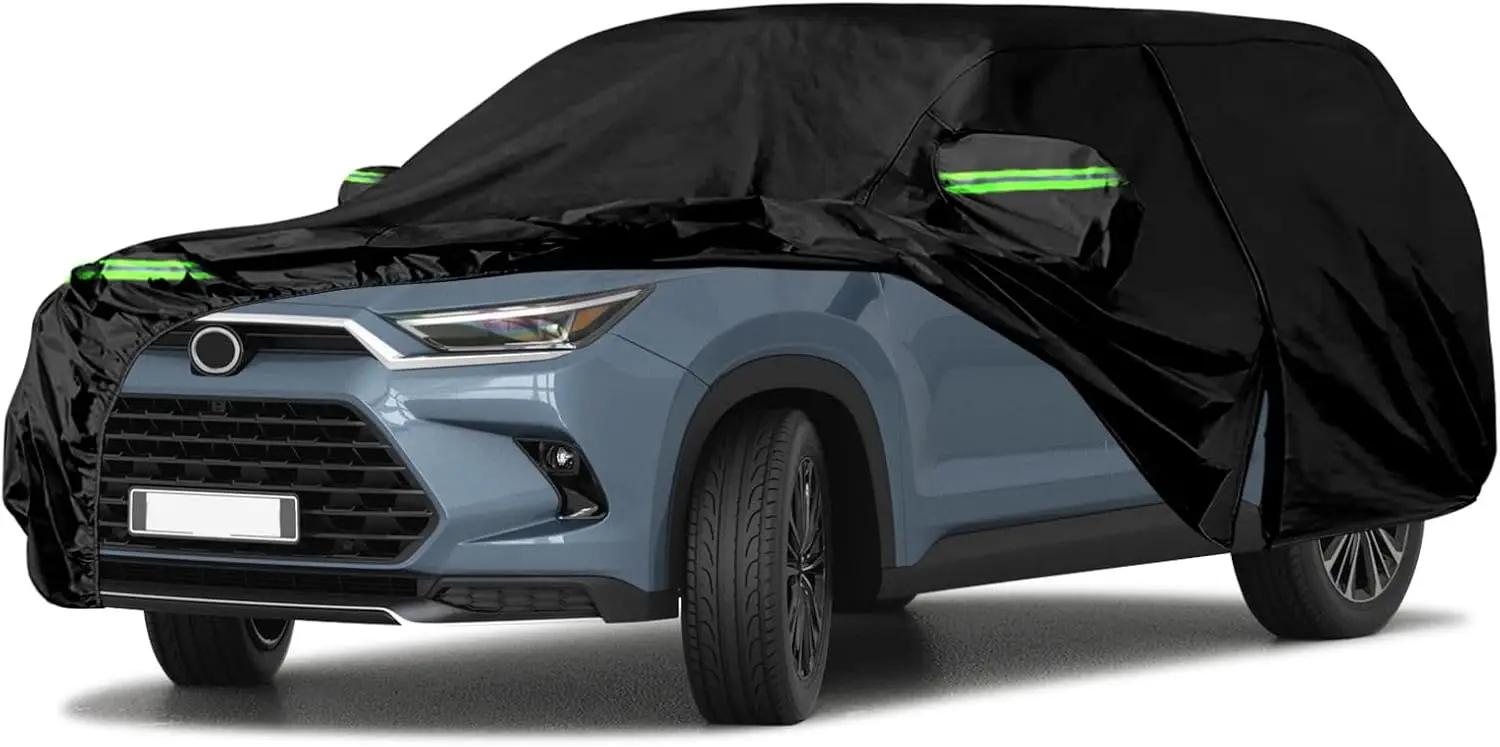 

Водонепроницаемый всепогодный чехол для автомобиля Toyota Grand Highlander и Lexus TX, 6-слойная защита с молнией и ветрозащитными ремнями