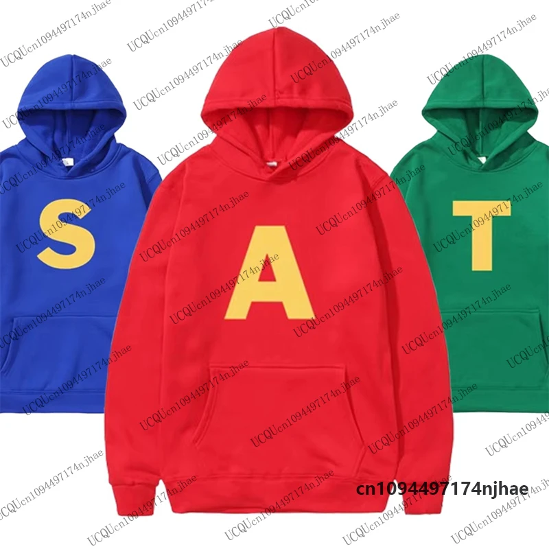 2026 Hot Alvins and The Chipmunk Print Hoodies For Men Women Autumn Winter Long Sleeve Sweatshirts Casual Pullover Oversized Top