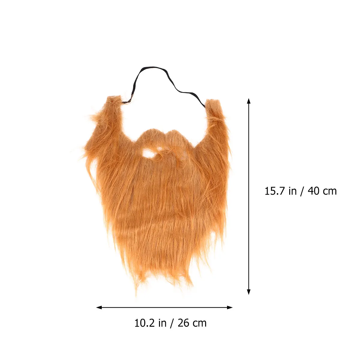 

2Pcs Fake Costume Beards Lightweight Nylon Black Halloween Christmas Party Accessories for Adults Kids