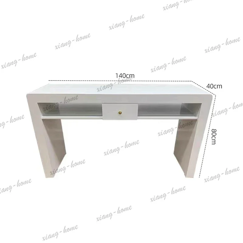 LJY Trendy Smooth Manicure Nail Table Elegant And Subtle Modern Minimalist Manicure Nail Table Classic Cute Mesa Salon Furniture
