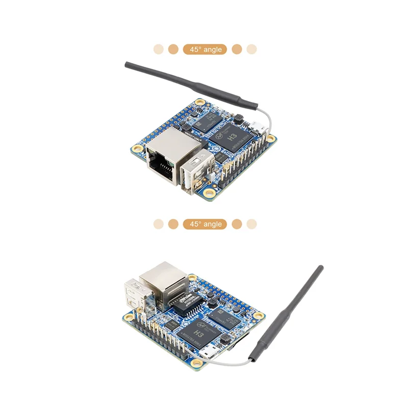 ABQR Zero 512 MB H3 Quad-Core, computer a scheda singola open source, esecuzione Android 4.4, immagine Debian