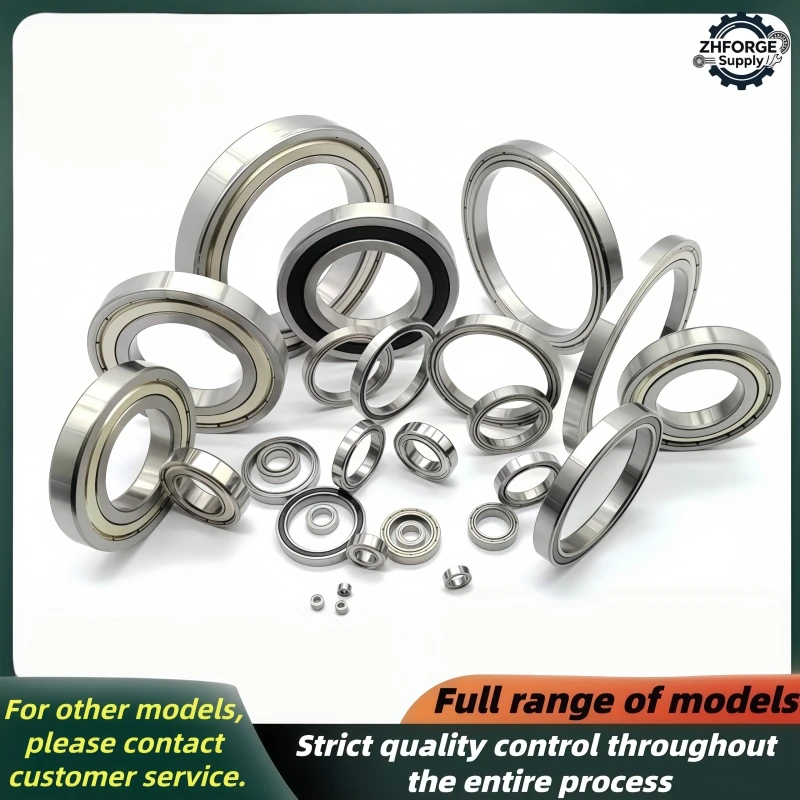 High Precision Stainless Steel Deep Groove Ball Bearings 6200 Series ZZ RS Corrosion Resistant for Motors Pumps Conveyors Replac