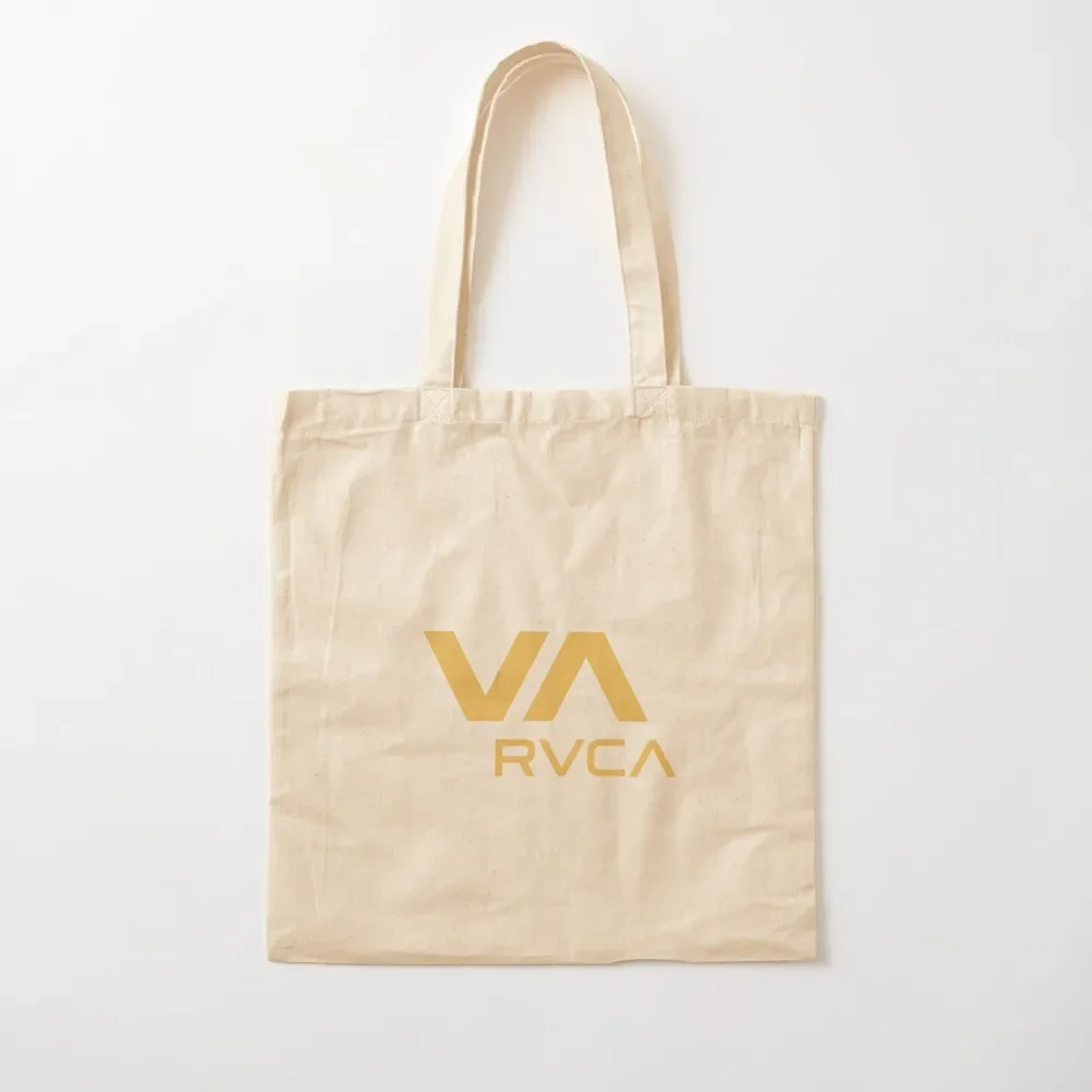 

golden VA RVCA logo Tote Bag tote custom Shopper woman handbag