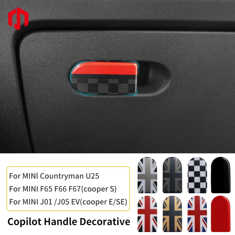 

Car Glove Box Handle Decorative Storage Box Sticker For MINI J01 J05 U25 F65 F66 F67 Car-Styling Interior Sticker Accessories