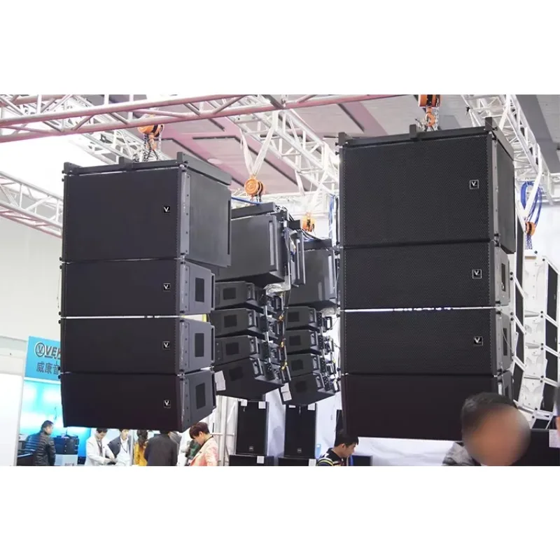 H3L Powered Line Array Professional Audio Video Sound System Speakers Stand Concert Studio Equipment Full Set System