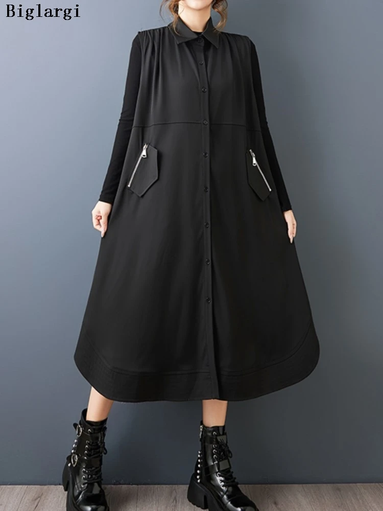 

Осенние жилеты без рукавов большого размера, пальто, женские плиссированные свободные модные женские жилеты с рюшами, куртки, повседневные женские пальто миди