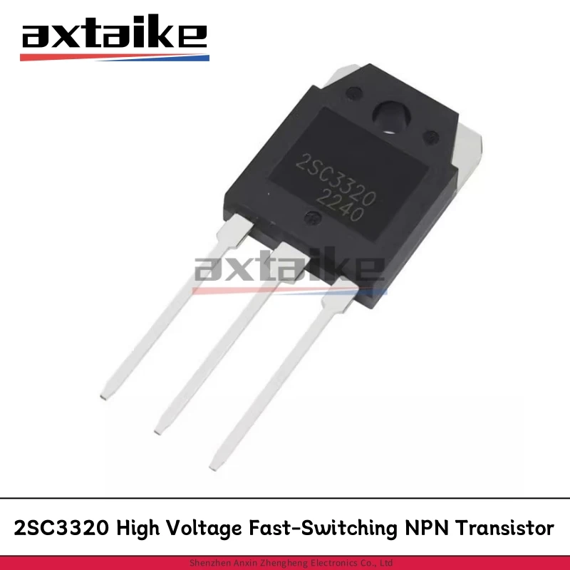 

5PCS 2SC3320 C3320 TO-3P 15A 400V 80W High Voltage Fast-Switching NPN Power Transistor