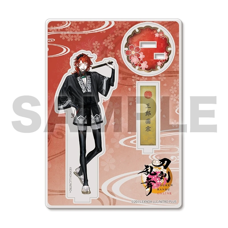 Wholesale Anime KATSUGEKI TOUKEN RANBU Acrylic Stand Model Cosplay Plate Holder Topper Desk Decor 15cm Gift Keychains