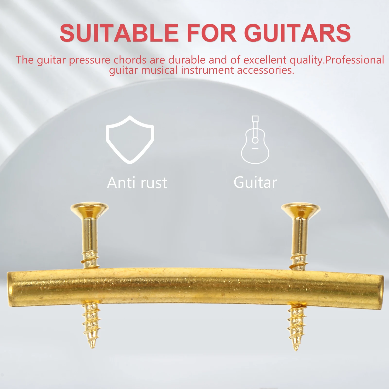 

3 Sets Electric Guitar String Pressing Rod Acoustic Pegs Zinc Alloy Accessories Pressure Chord