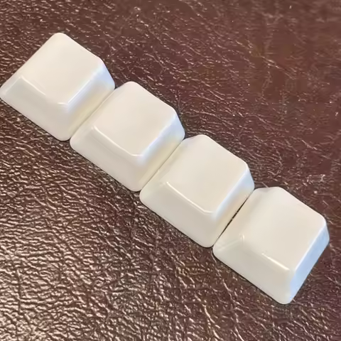 LOBO Ceramic Keycap Original Factory Height White WASD Keys Custom Keycaps for Mechanical Keyboard Caps Gamer DIY Key Caps Gift