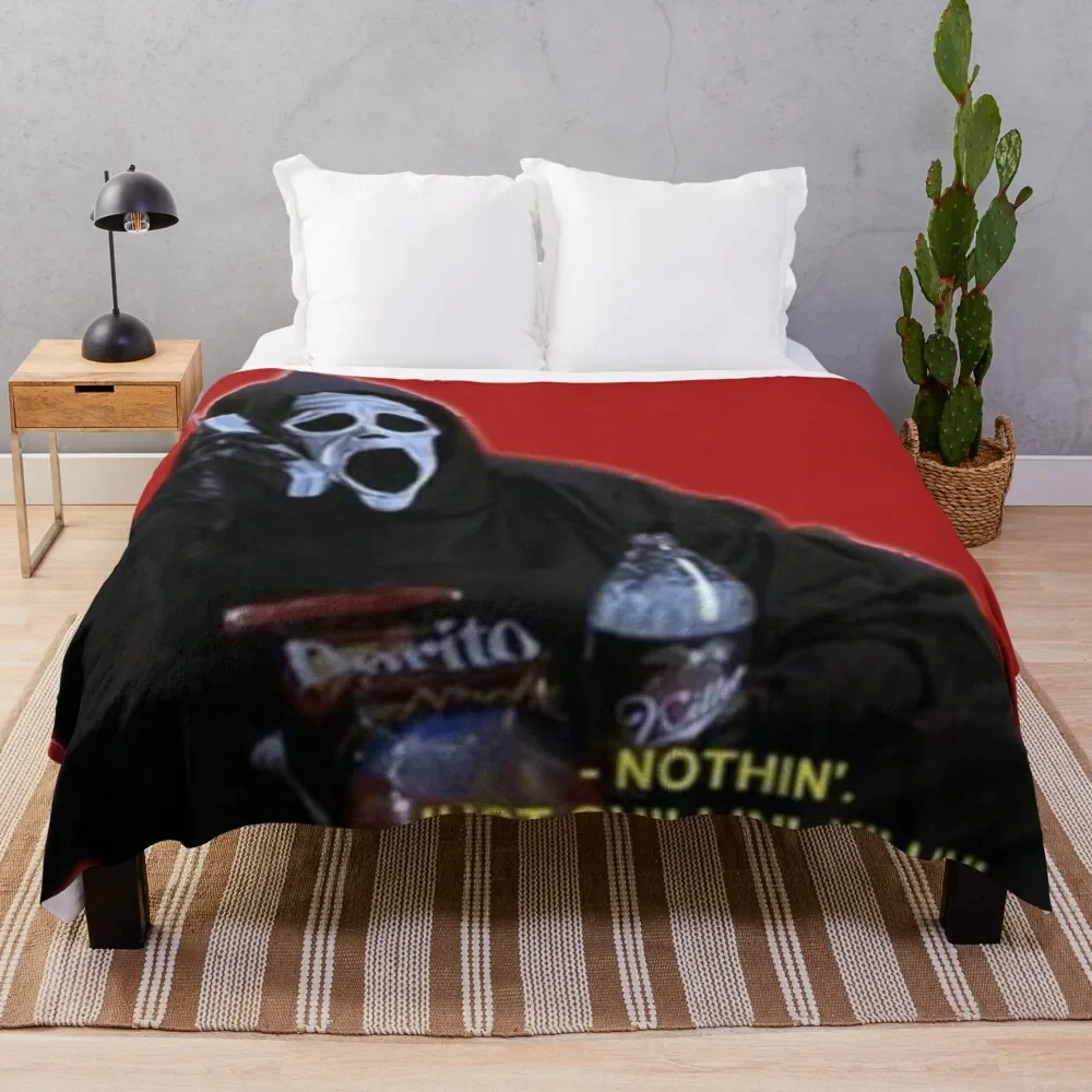 scary movie Throw Blanket Tourist Shaggy Blankets