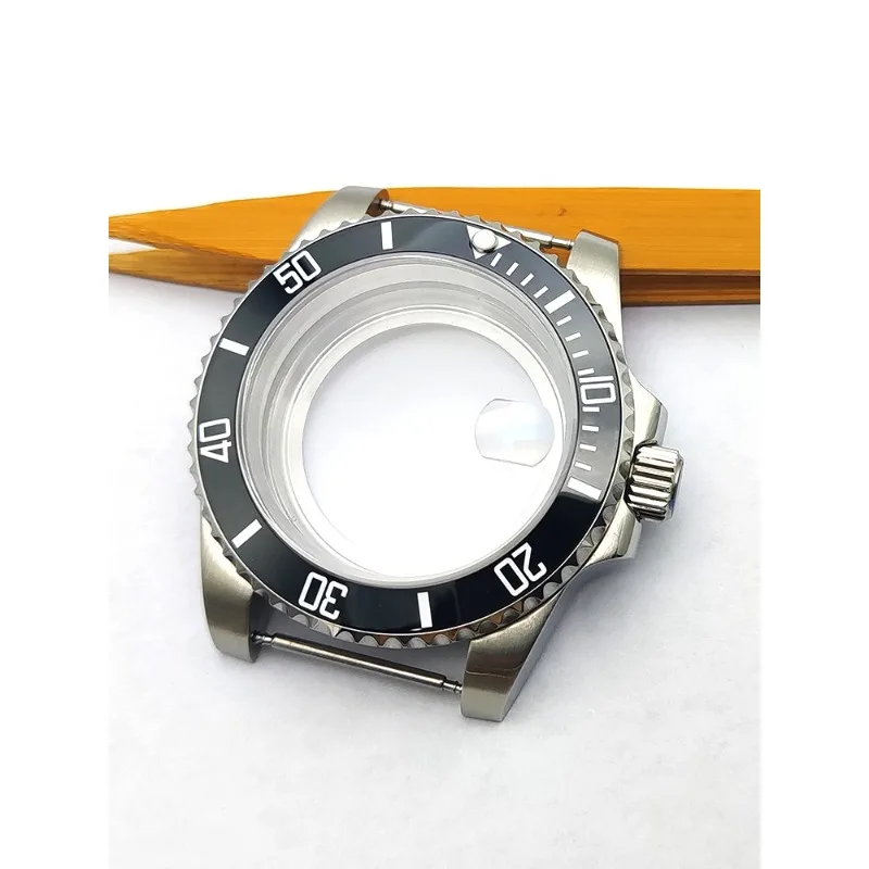 ملحقات التجميع 40 ملم هيكل من الفولاذ المقاوم للصدأ علبة ساعة ميكانيكية مقاومة للماء من الياقوت لحركة nh35