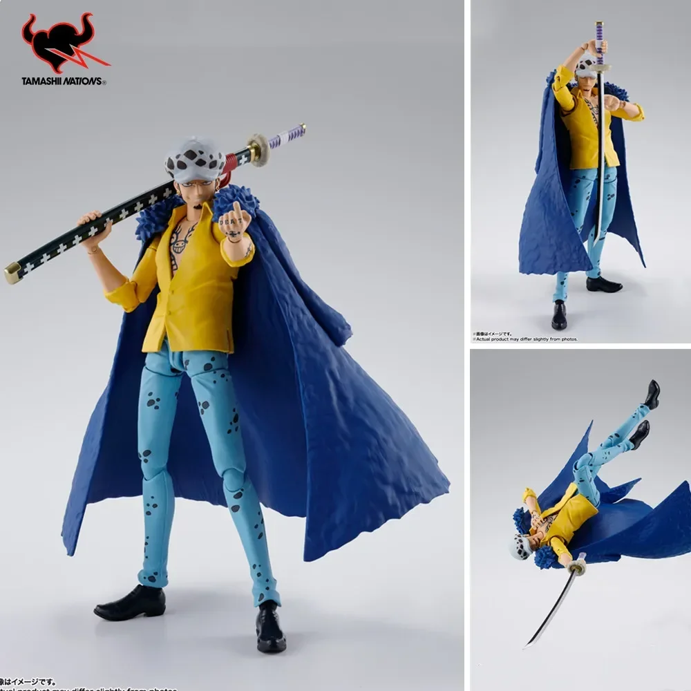 In Stock Original Anime One Piece  S.H.Figuarts TRAFALGAR.LAW -The Raid on Onigashima PVC Action Figure SHF Toys Collect Gifts