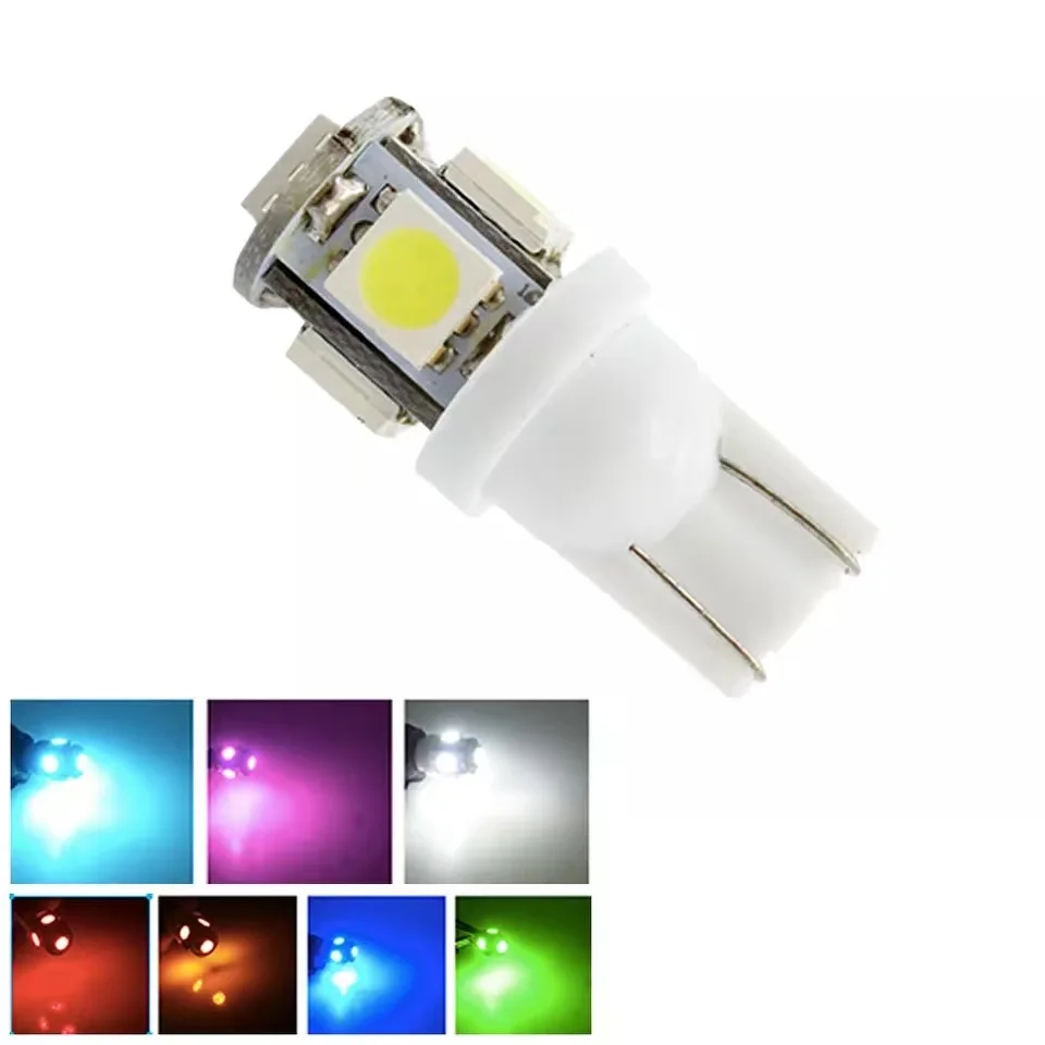 

2000PCS Car LED Bulb T10 W5W 194 LED Signal Light 5050 SMD White Auto Interior Dome Reading Lamp Side Wedge Trunk Lamp DC 24V