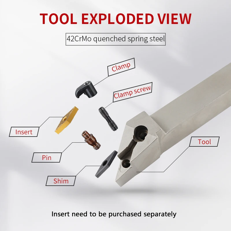 Imagem -03 - Suporte para Ferramentas de Torneamento Cilíndrico Aço Cnc Composto Mvjnr l Mvjnr L2023k16h Mvjnl2525m16h