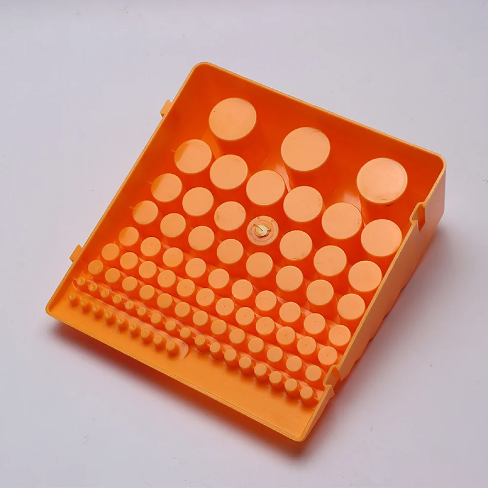 Interlocking CNC Cutter Storage Organizer Plastic Collet Stand For Weichang Industrial Workbench Efficient Tooling Rack