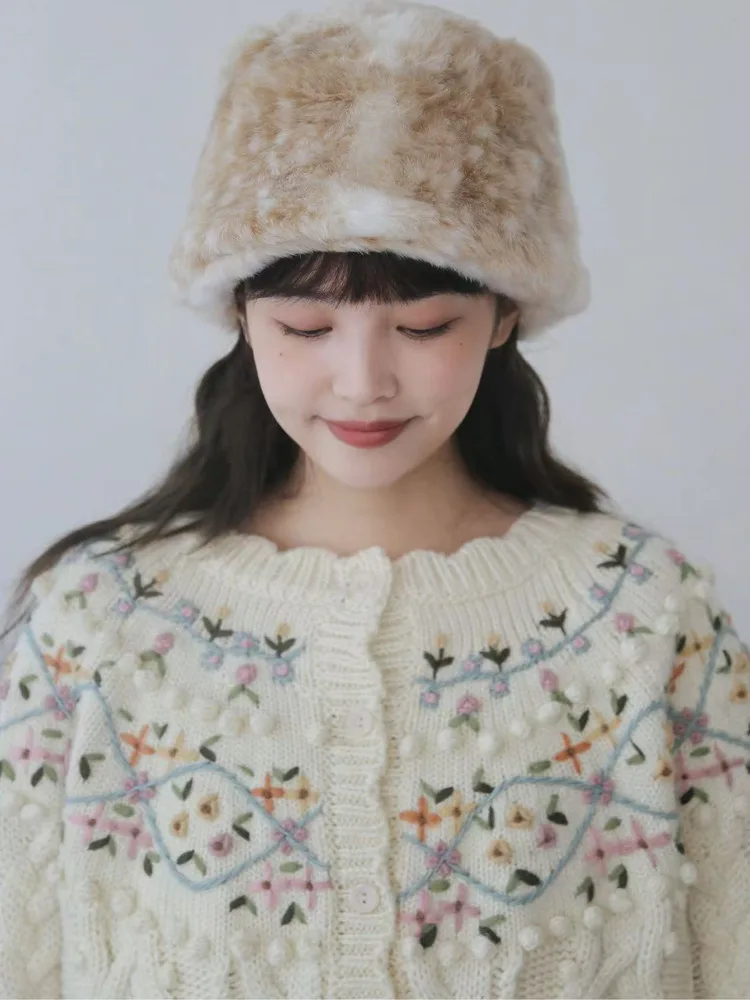 

110cm Bust Fall Winter Cardigans Sweaters Women Vintage Elegant Luxury Handmade Crochet Flower Retro Loose Knitted Wool Sweaters