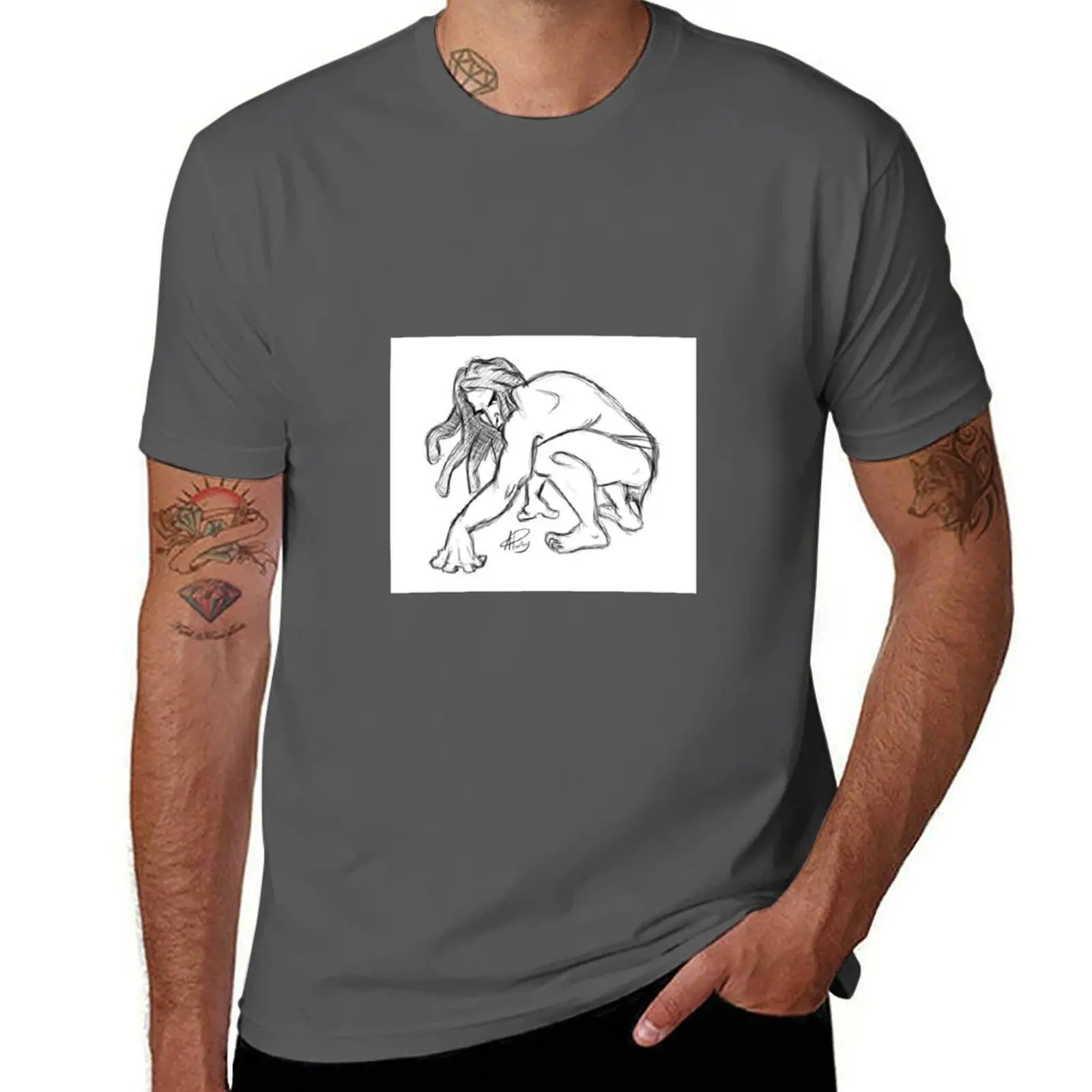 

Tarzan Sketch T-Shirt t shirts for man graphic tees t shirts for man graphic funny cotton t shirt man T-Shirt
