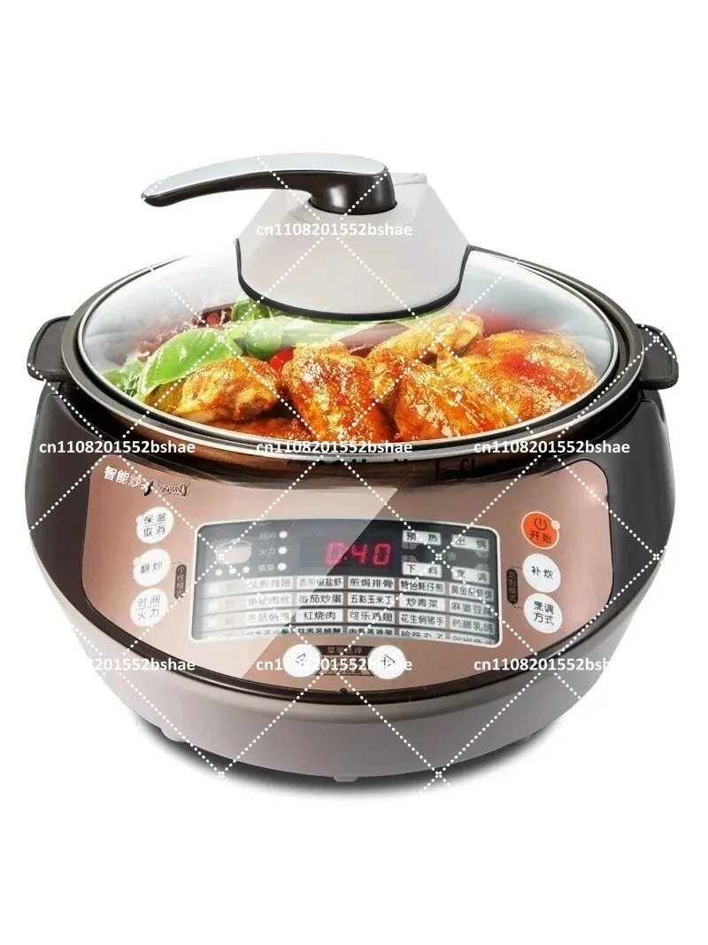 Electric Automatic Stir Fry Pan, Multi-Function Boiling Soup Steam Pot for Kitchen