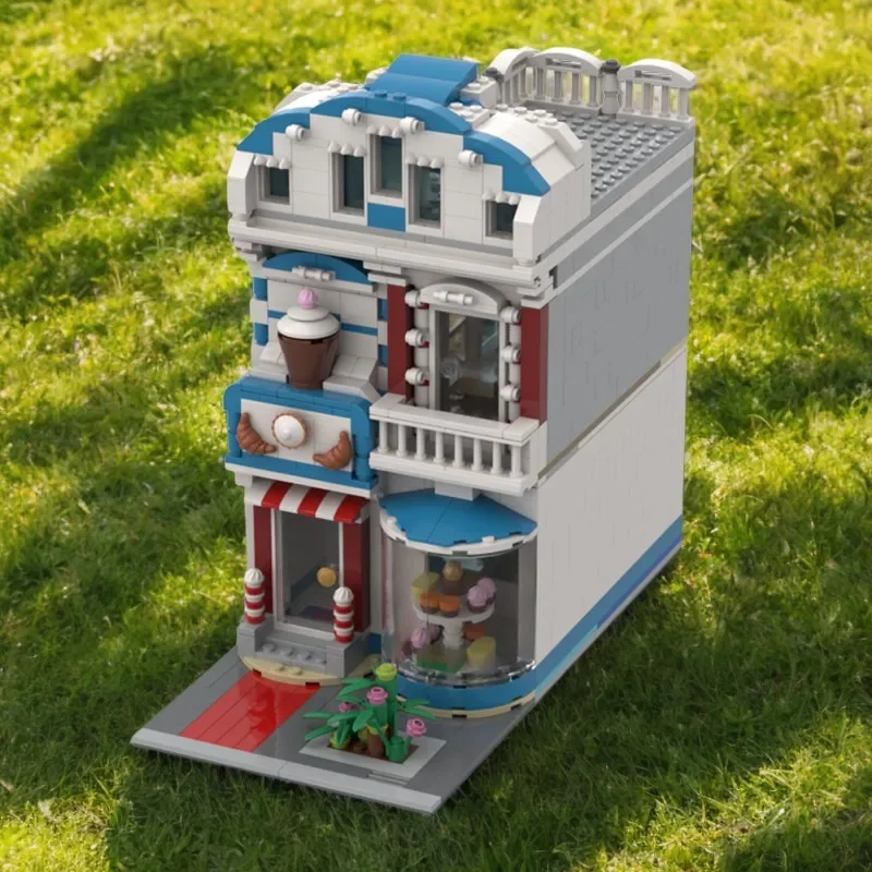 

1162PCS MOC Educational Building Bricks City Candy Shop Mini-Modularbuilding Model DIY Assembly Toy Holiday Gift