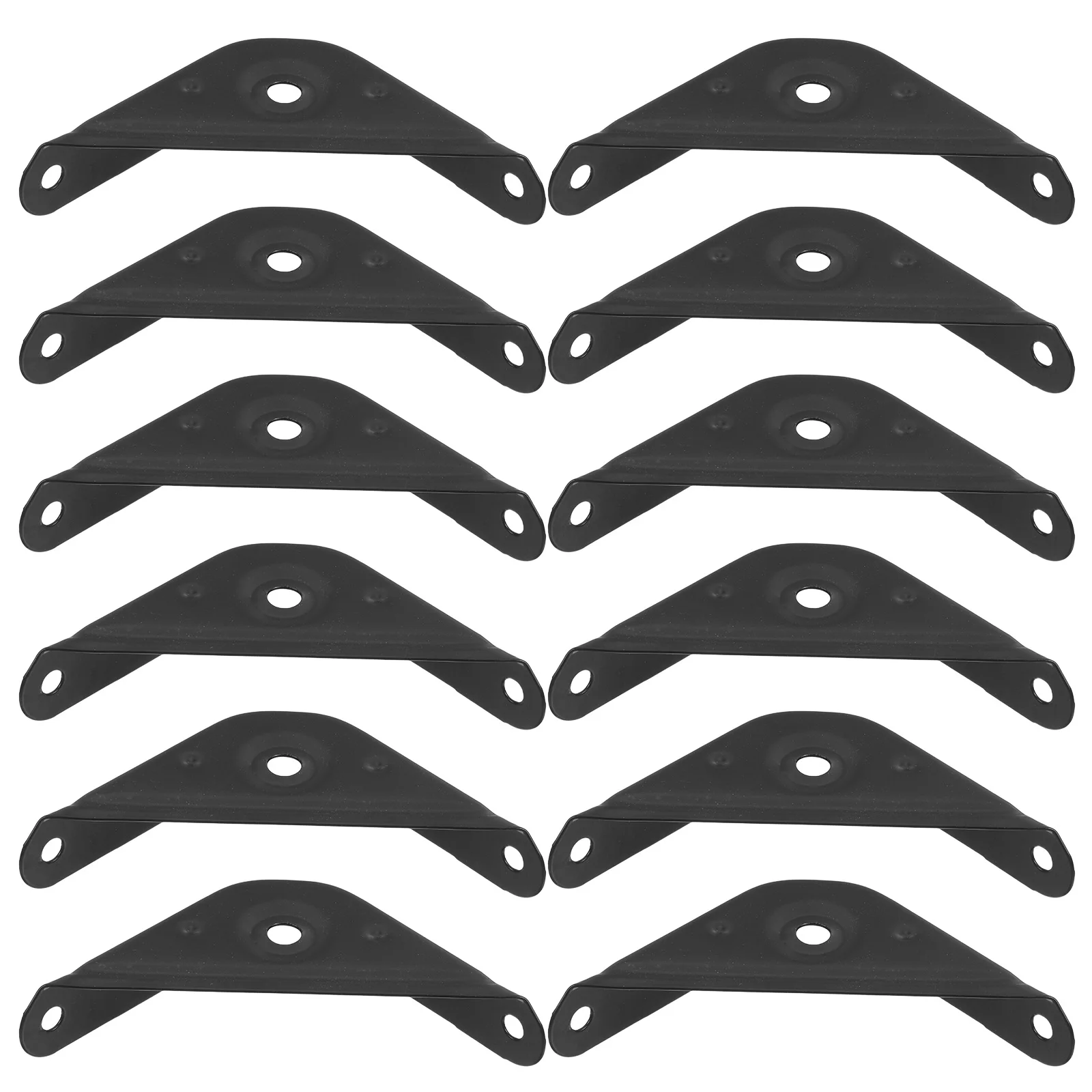 

12pcs Corner Braces Metal Triangle Brackets For Furniture Bed Frame Desk Cabinet Stability Support Brackets Hardware Fittings