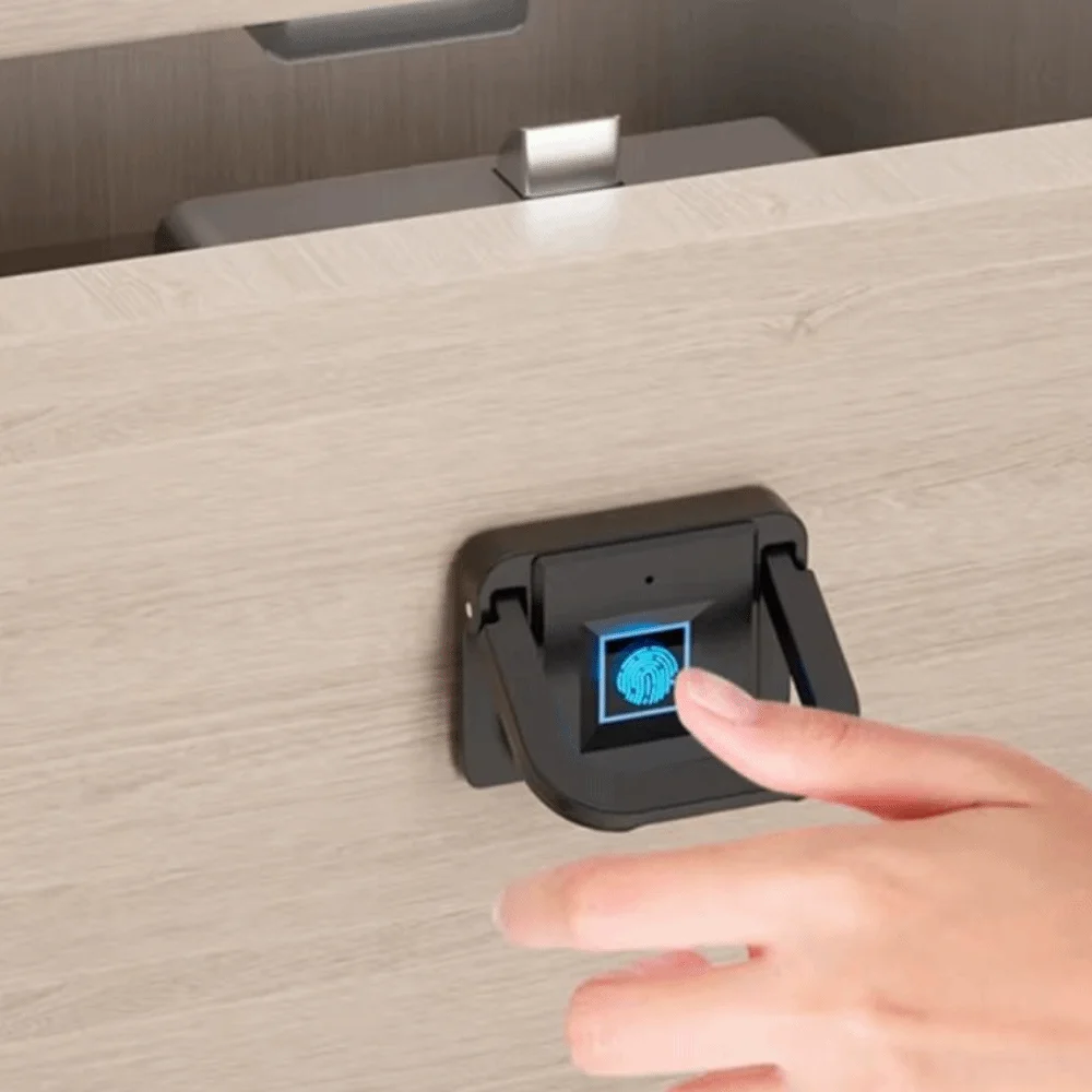 NFC Unlock Smart Cabinet Lock Long Battery Life Invisible Design Magnetic Sensing Lock Easy To Install No Drilling Required