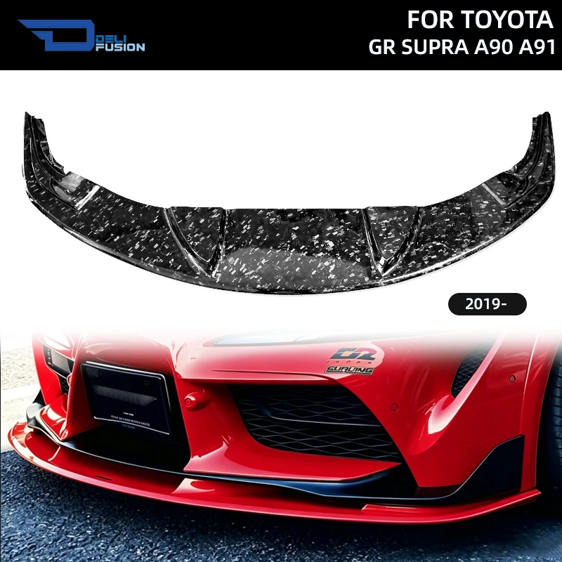 

For 2019-2025 Toyota GR Supra A90 A91 Arts Style Forged Carbon Front Lower Bumper Lip Splitter Exterior Body Decoration Parts