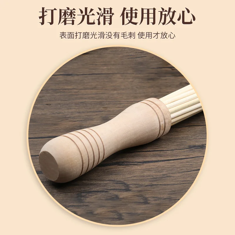 Natural Bamboo Wooden Relaxation Hammer Stick Sticks Fitness Pat Environmental Handle Natural Body Massage Muscle Fatigue