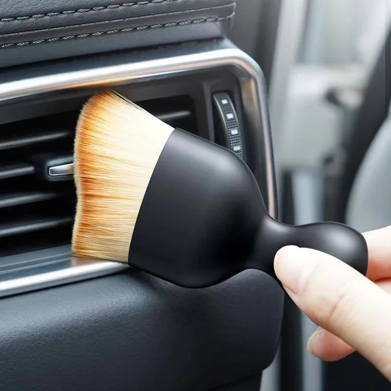 

Car Interior Cleaning Brush Air Conditioner Air Outlet Cleaning Tool Soft Nanofiber Detail Brush Car Crevice Dust Removal