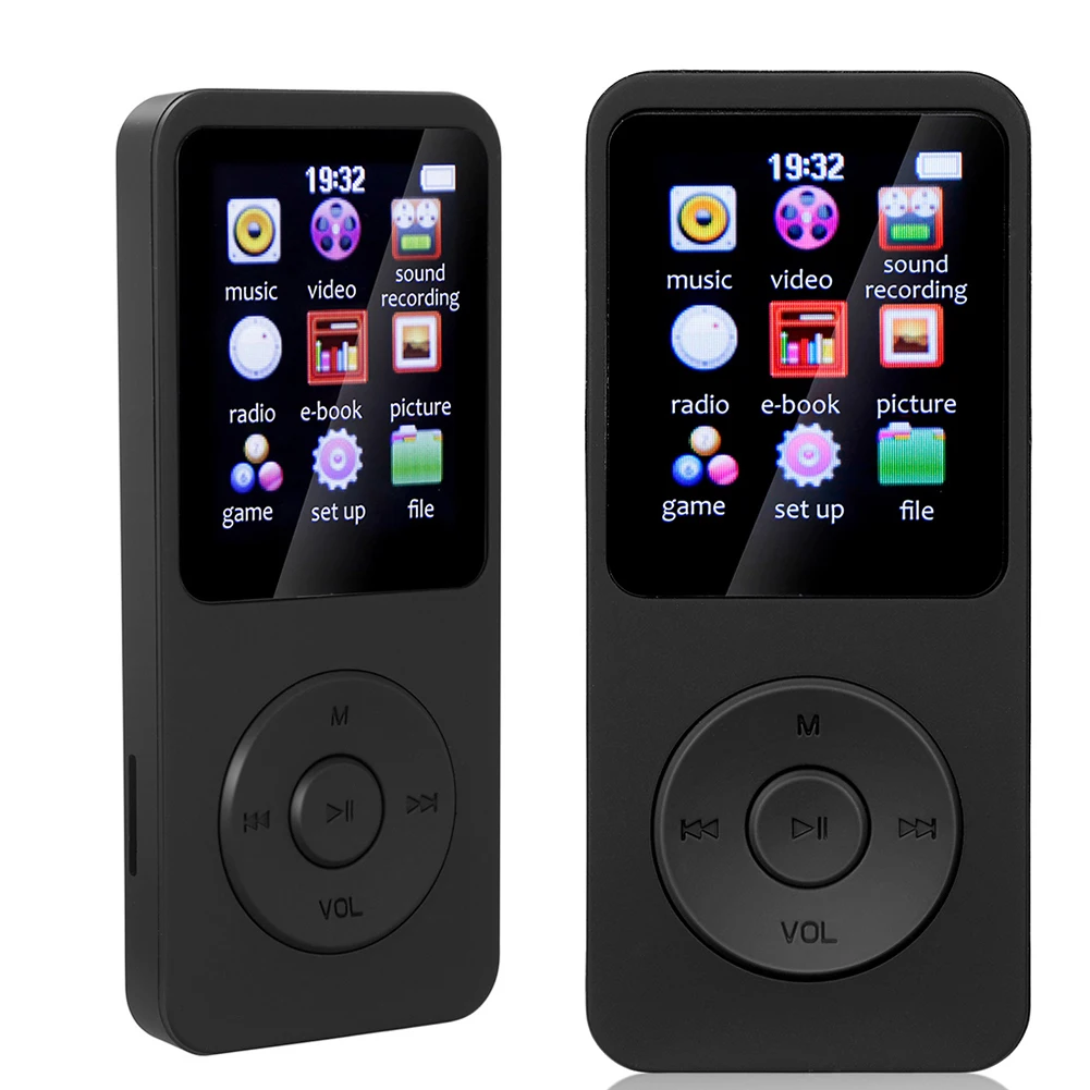 

MP3 Player 1.8 in Screen HiFi Lossless Music Player Bluetooth-Compatible5.4 Type-C Music Stereo Player Built-in Speaker for Kids