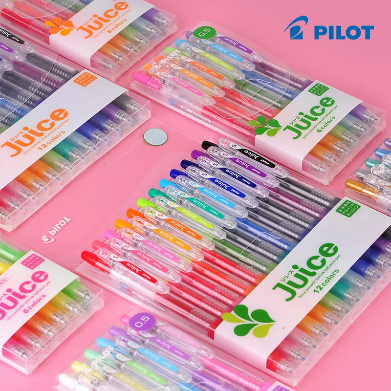 Japan PILOT Juice Colorful Gel Pen 0.38/0.5/0.7mm Large Capacity DIY Writing Student Painting Stationery