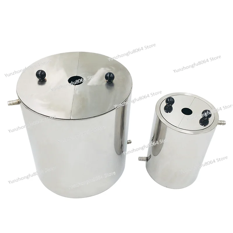 Double-layer Stainless Steel Drum 0.5L Disperser Tank 5L Laboratory Grinding Bucket 10L 20L Connected To Water Circulation