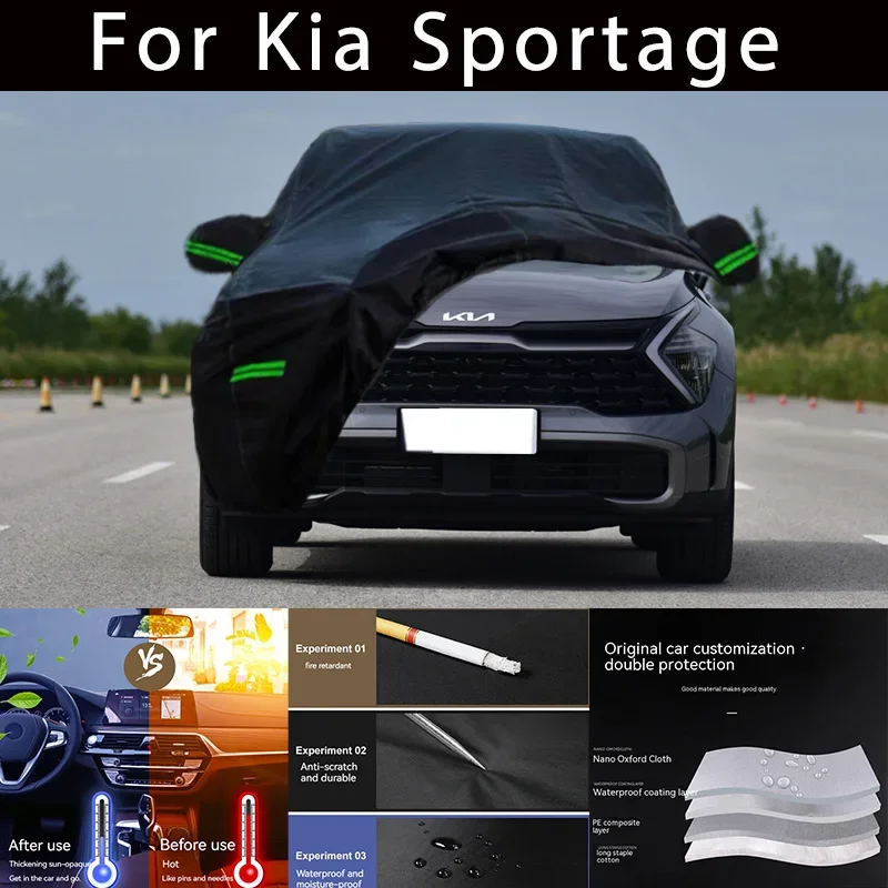 

For Kia Sportage Outdoor Protection Full Car Covers Snow Cover Sunshade Waterproof Dustproof Exterior Car accessories