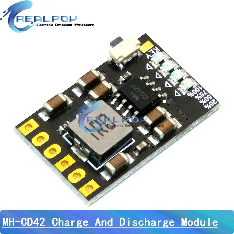 2A 5V rozładowanie ładowania zintegrowane 3.7V 4.2V bateria litowa zwiększanie zasilanie mobilne ochrona Diy moduł płytka drukowana elektronicznego