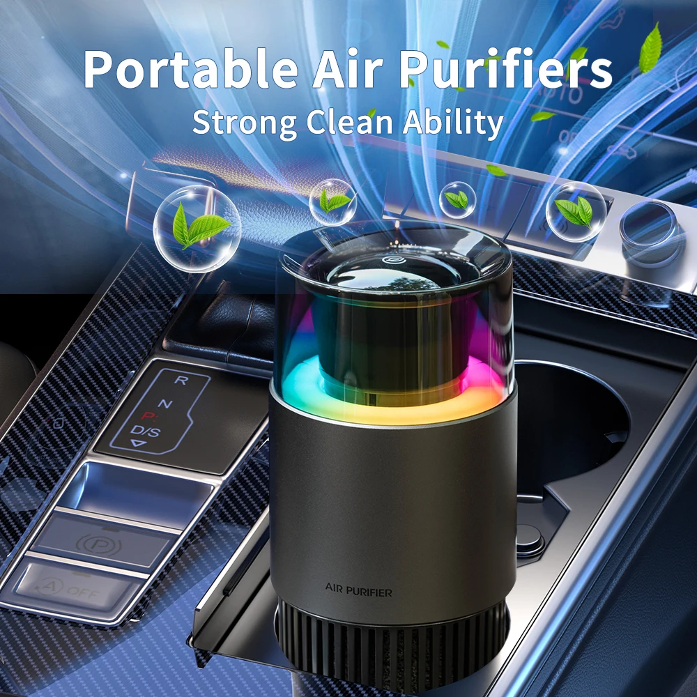 

Car air freshener, USB power supply, negative ions efficiently purify the air inside the car, the cartridge can be removed, car