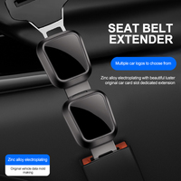 1/2PCS Car Seat Belt Clip Extender Seat Belt Buckle Plug Fastener Converter Clip Universal for Tesla Porsche Mercedes Benz
