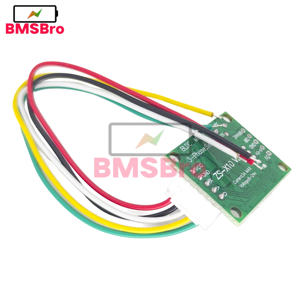 DC 6V-20V 3A 60W Three-phase Brushless Motor Speed Controller No Hall BLDC Driver Board Module with Cable 12V for Fan Water Pump