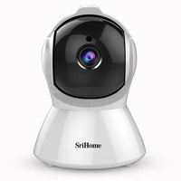 Sricam SH025 AI Body Auto-tracking IP Camera Baby Monitor Mini 1080P Wifi CCTV Camera 2.0MP H.265 Smart Home Indoor Remote View