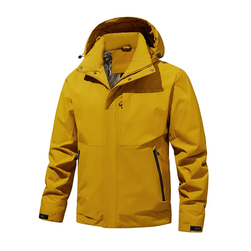 

2025 Autumn Winter Warm Graphene Cotton Jacket Men Waterproof Windproof Hooded Cotton Coat Unisex Padded Parka