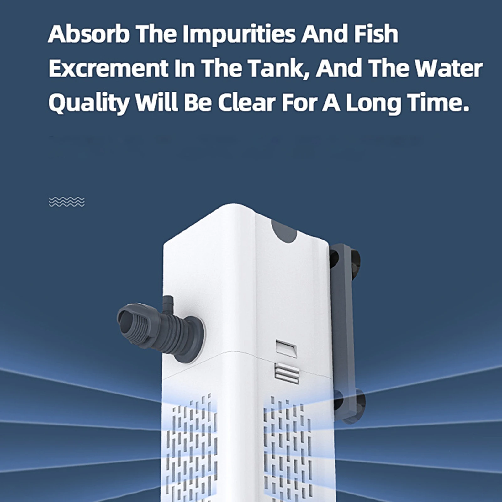 

Фильтр для аквариума 15 Вт, внутренний циркуляционный насос для аквариумной фильтрации, бесшумный и малошумный.