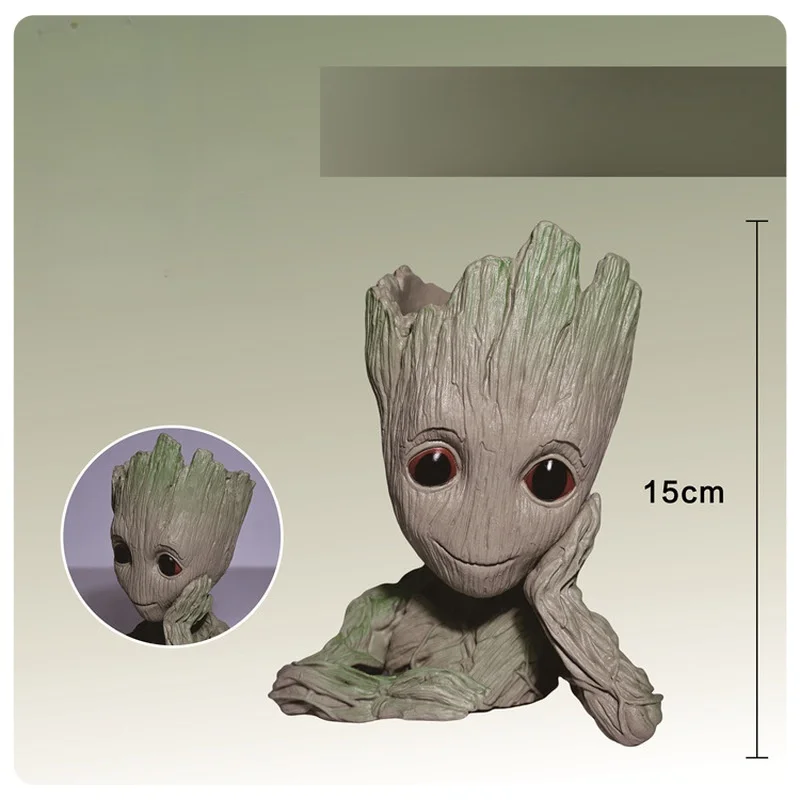

Groot Galaxy Guard PVC Flower Pot Decoration Handmade Tree Man Desktop Surprise Collectible Ornament for Home Decor