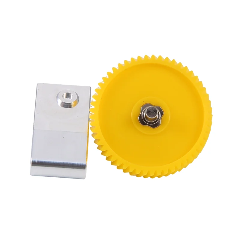 Ensemble d'engrenages d'extrudeuse en acier trempé, mise à niveau AC57, pour imprimante 3D Bambu Lab P1S P1P X1 Carbon X1C, dent droite
