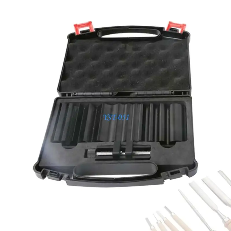 E15A Professional Chisels Carving Tool with Sharpener Precise Measurement