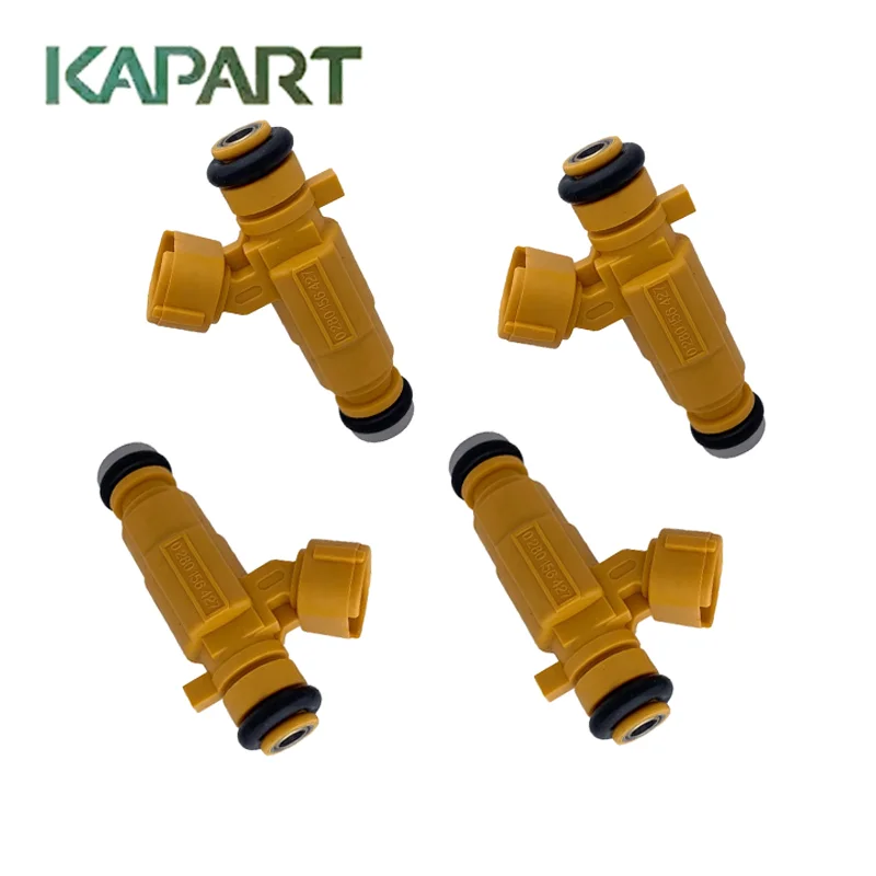 

4 шт. 0280156427 Топливная форсунка подходит для Citroen C3 C2 Nemo Fiat Qubo Fiorino Peugeot 206 207 Sw Bipper 1.1l 1.4l 2006 9684827280