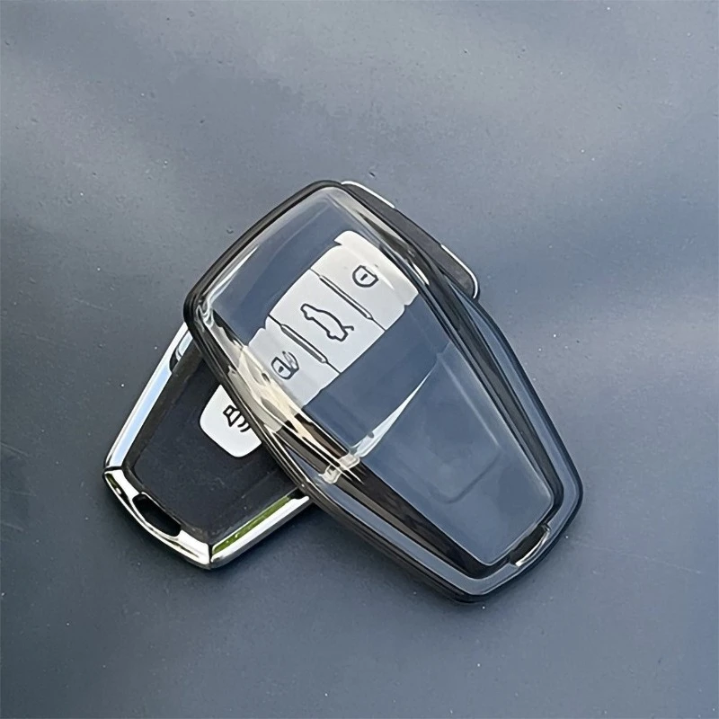 Clear TPU Key Case Cover for Geely Emgrand StarRay Coolray BinYue Boyue & More - Full Protection Anti Scratch Shockproof